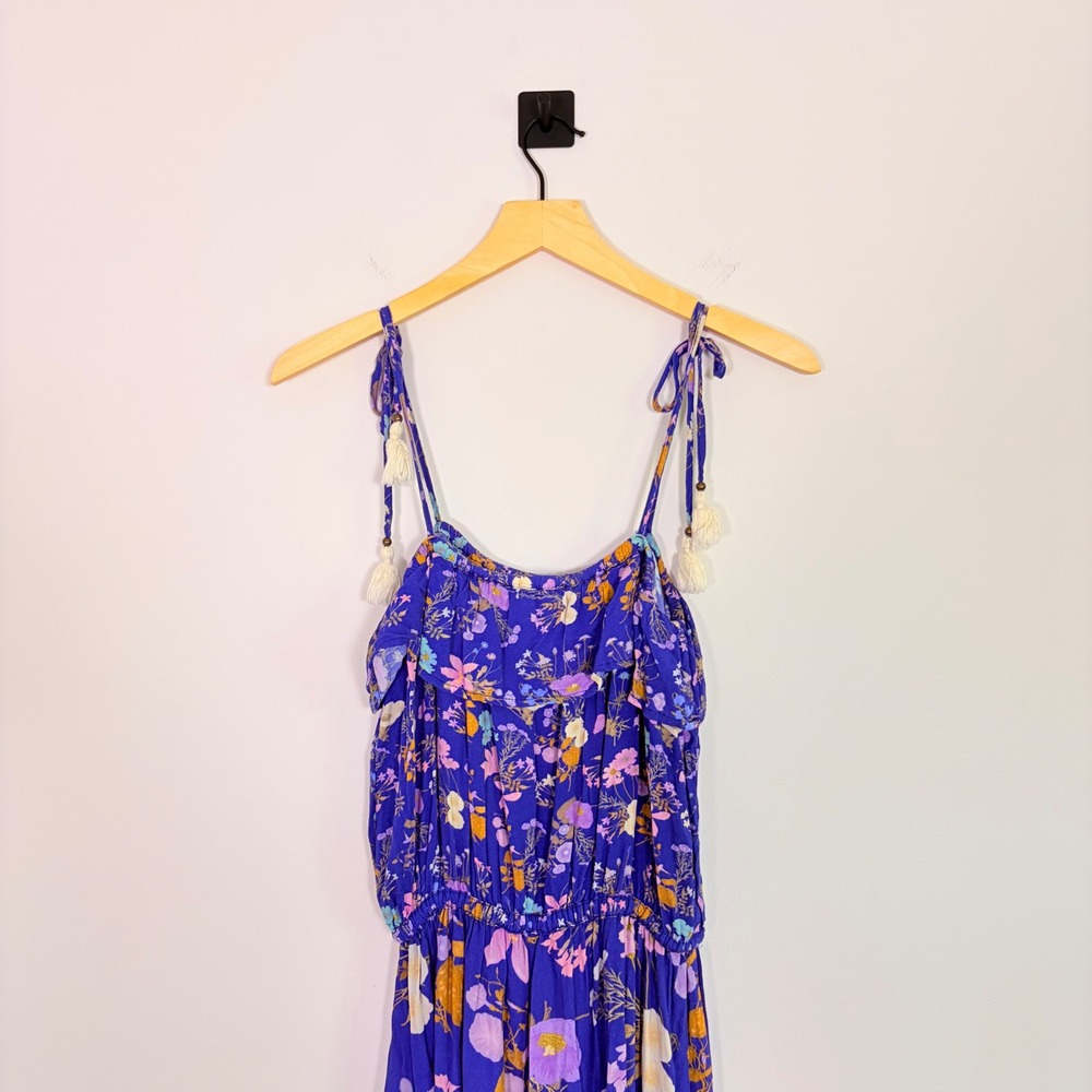 Spell & The Gypsy Collective Wild Bloom Strappy Floral Jumpsuit XS Boho Wide Leg - Picture 8 of 10